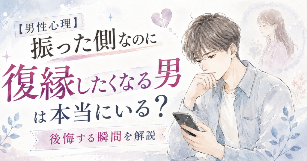 振った側なのに復縁したくなる男